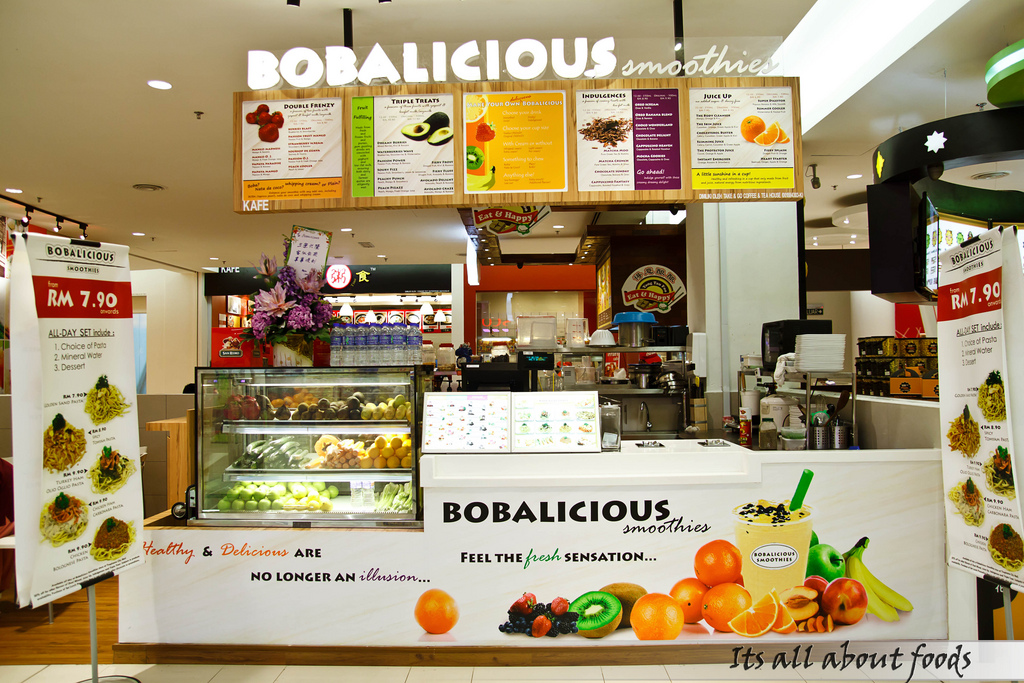 Bobalicious Smoothies Paradigm Mall (Invited Review) Malaysian Flavours