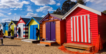 Brighton Beach Bathing Boxes