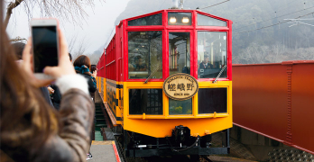 sagano romance train kyoto