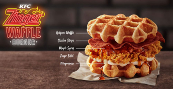 kfc zinger waffle burger